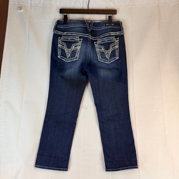 VIGOSS Women’s Size 9/10 Denim Jeans The Dublin Capri Fit Style Stretch - Picture 8 of 15